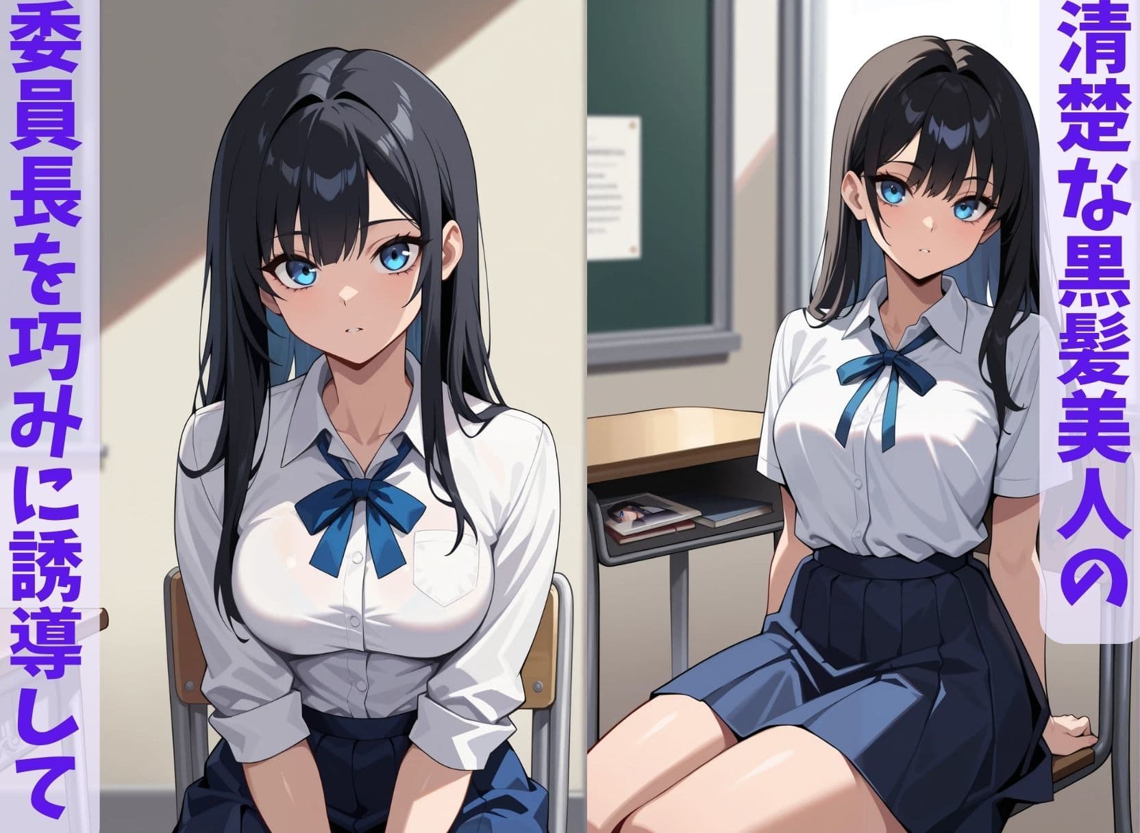 委員長は僕の催◯ドール1 (トランス誘導編) 〜トランス洗脳で言いなりの操り人形にマインドコントロール〜 サンプル画像 1