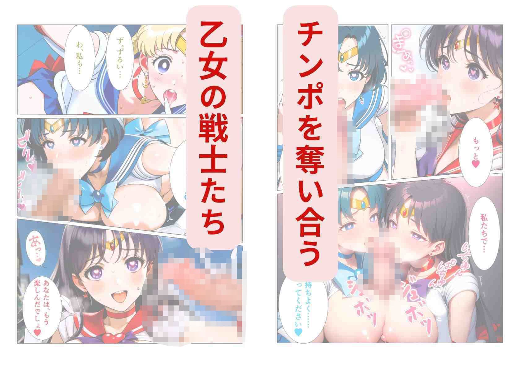 催淫魔法でセーラー戦士3人をアヘ堕ちさせる話 サンプル画像 7