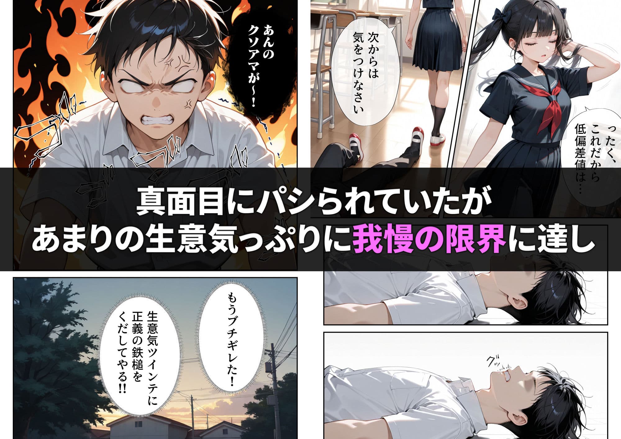 生意気ツインテを催◯アプリで性奴◯にしようとしたら サンプル画像 3