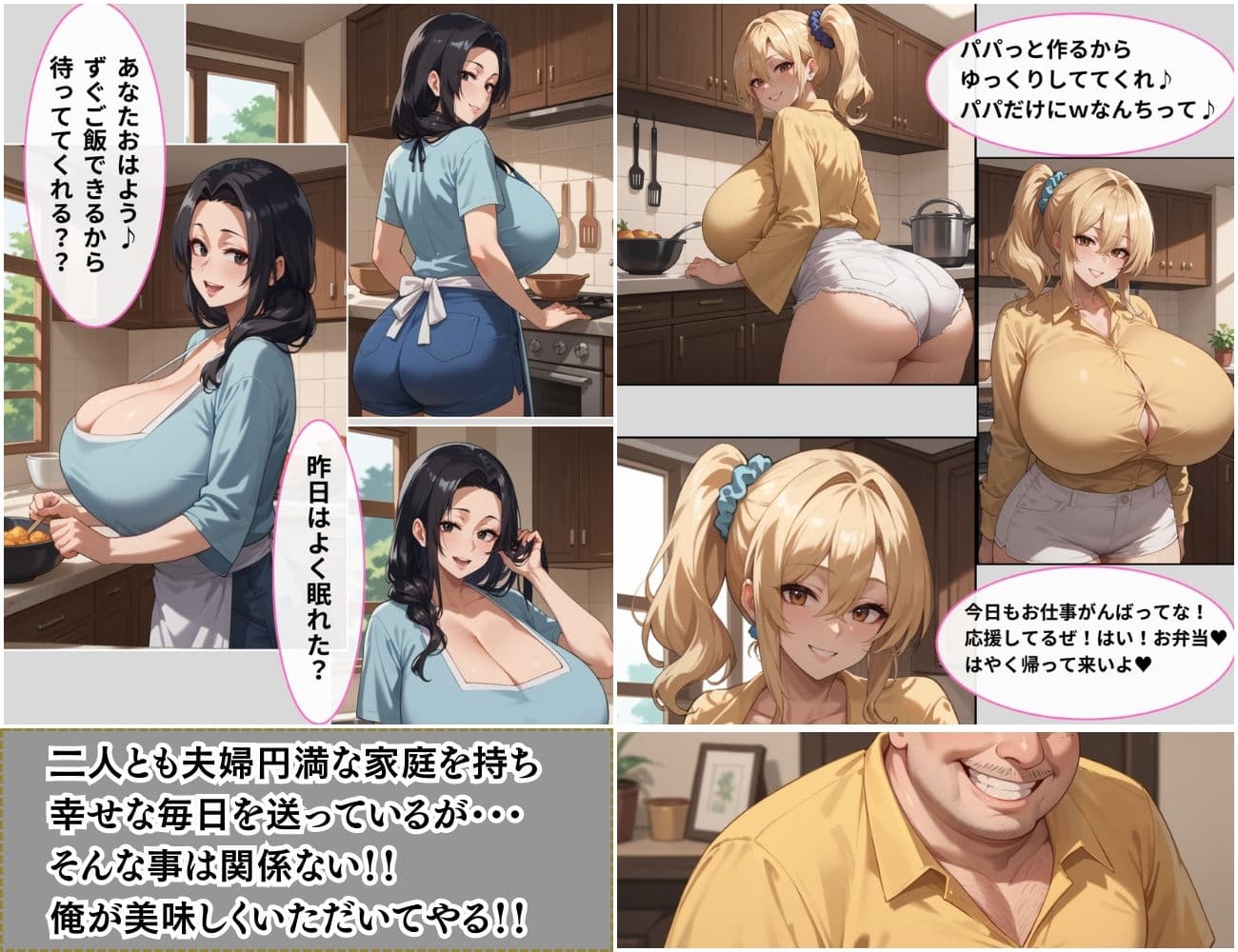 催●支配  団地妻  隣人が両方とも美人人妻だったので催●お香で発情させて寝取った話 サンプル画像 3