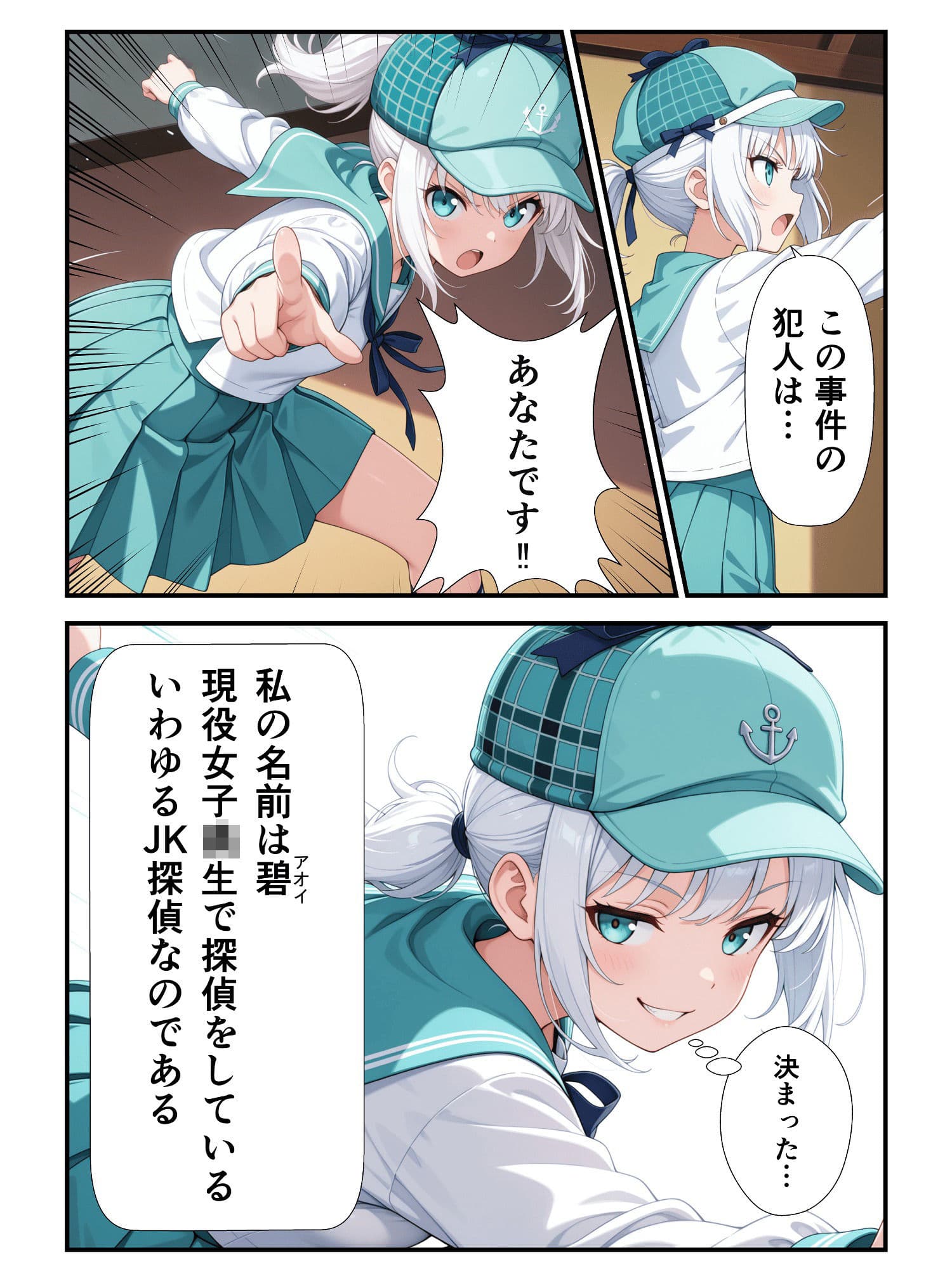 JK探偵碧（あおい）のクロロホルム誘拐事件簿 サンプル画像 1