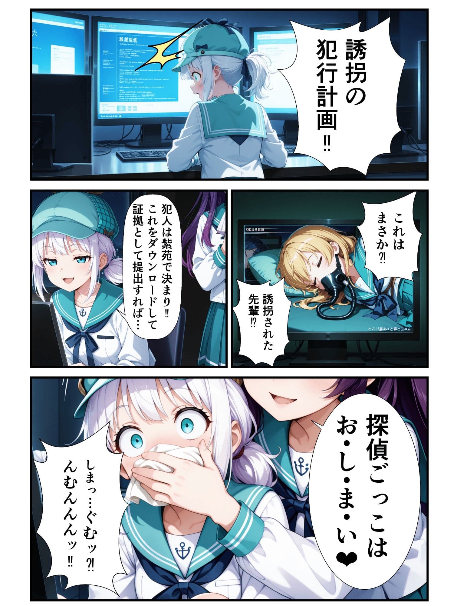 JK探偵碧（あおい）のクロロホルム誘拐事件簿 サンプル画像 3