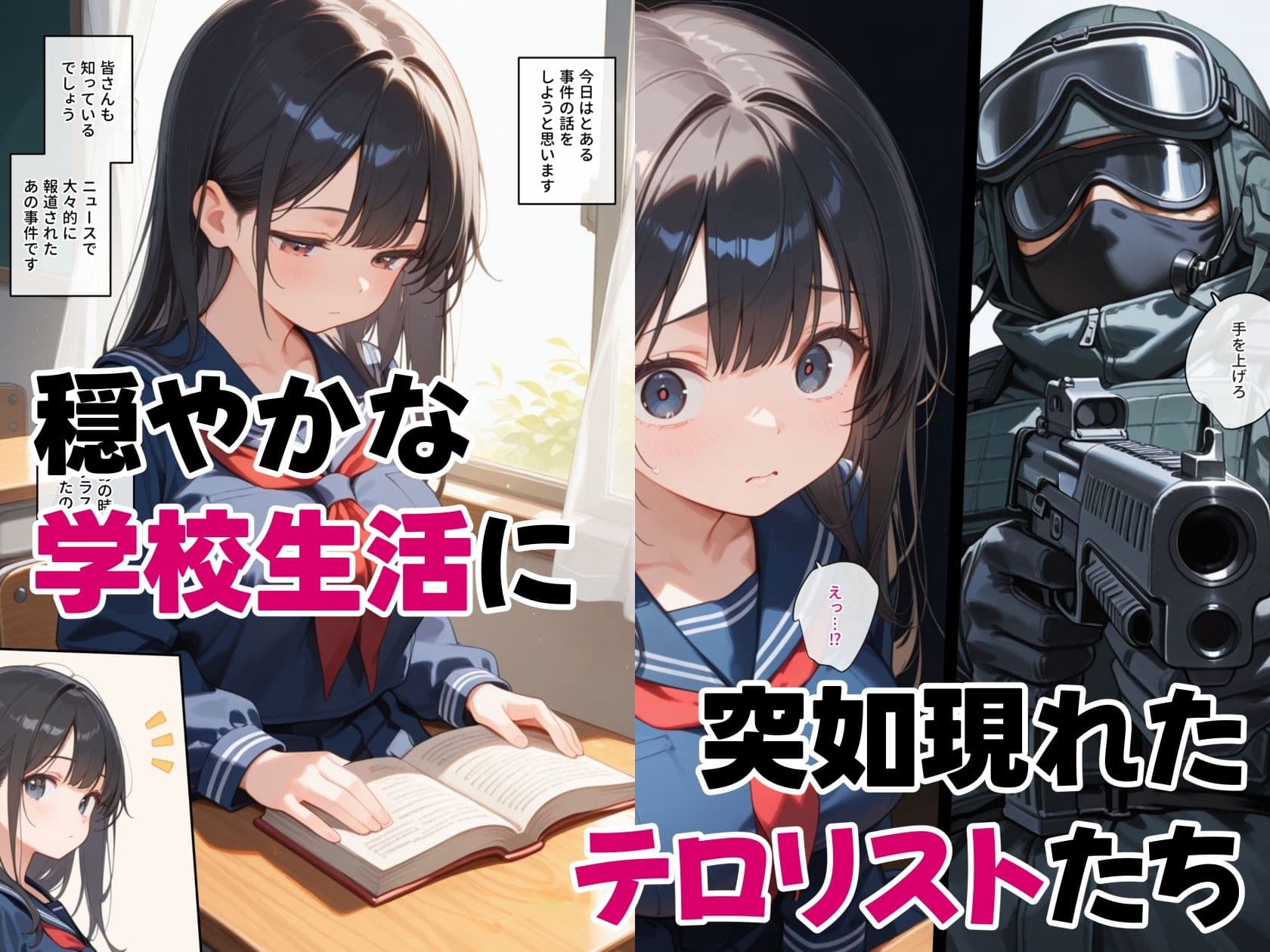 学校を占拠したテロリストがド変態だったら サンプル画像 1