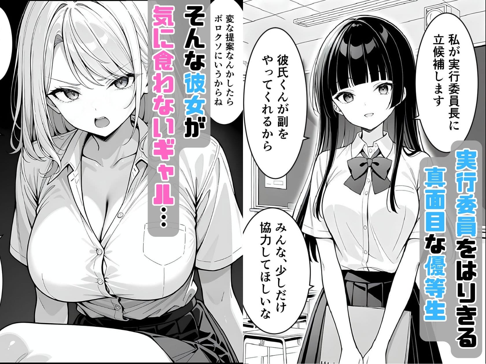 ギャルと優等生の禁断スワッピング 〜肉食レッスンで奪い愛〜 サンプル画像 2