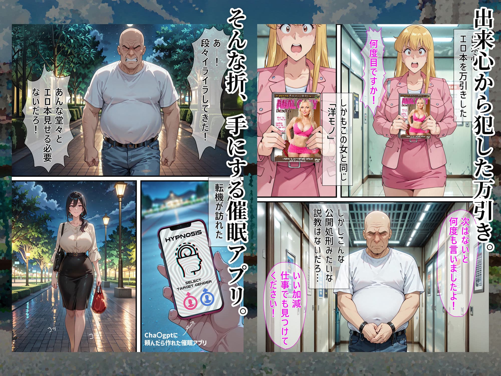 麗子さんの「公務」だから。-催●アプリで快楽漬けにされた婦警の話- サンプル画像 2