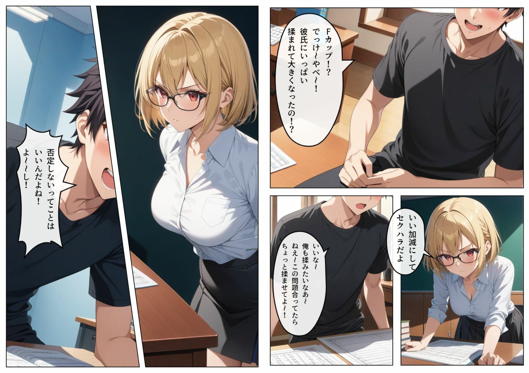 巨乳眼鏡家庭教師 快楽堕ちしたので中出ししてあげた サンプル画像 6