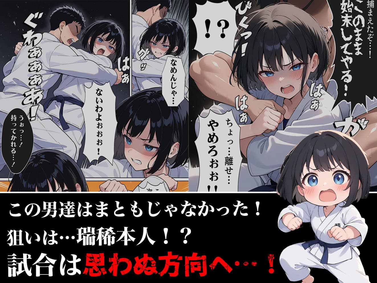 負けたら即中出しセックス 愛する道場を守るために道場破りに挑む天才柔道少女の話 サンプル画像 3