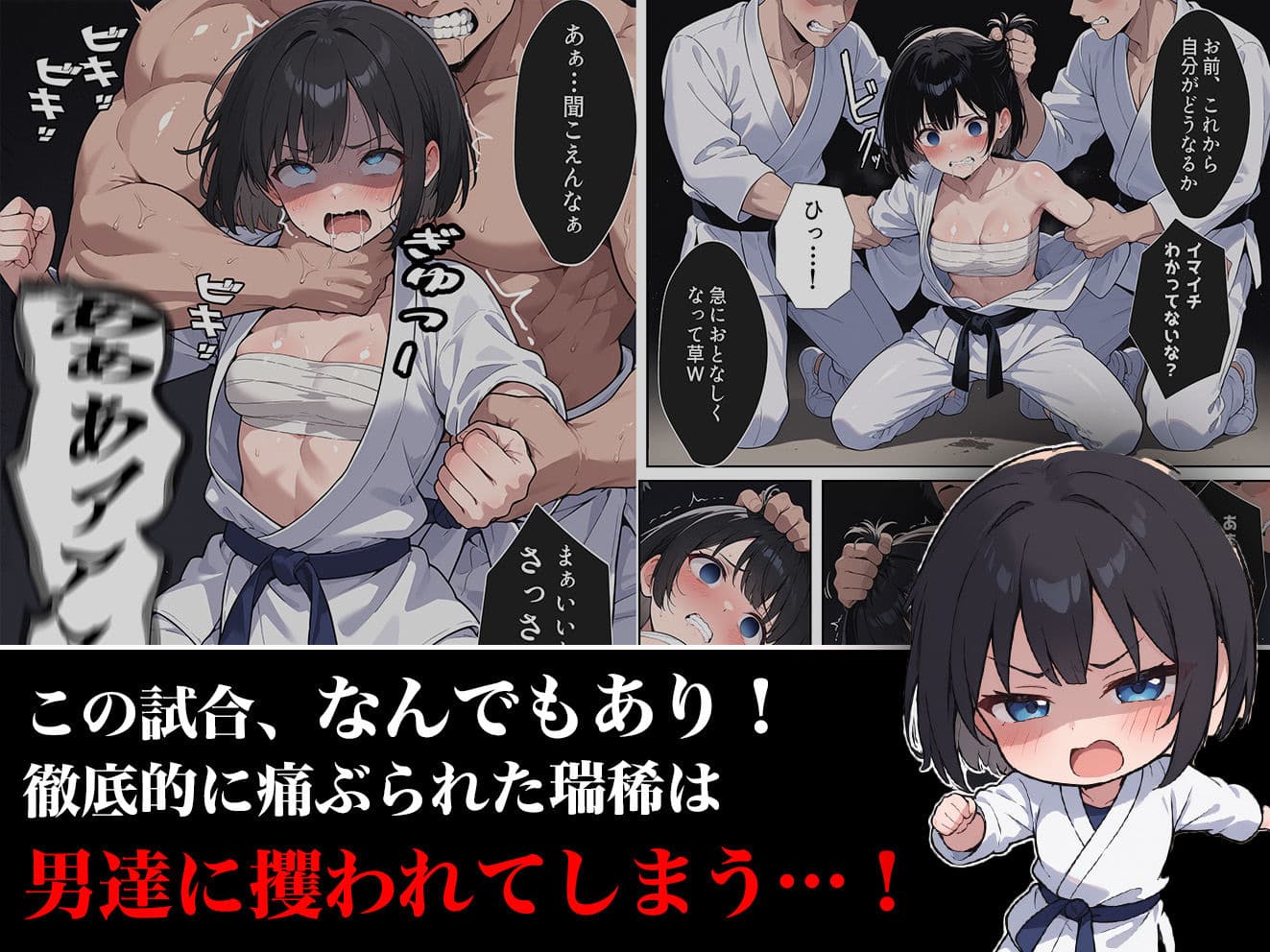 負けたら即中出しセックス 愛する道場を守るために道場破りに挑む天才柔道少女の話 サンプル画像 4