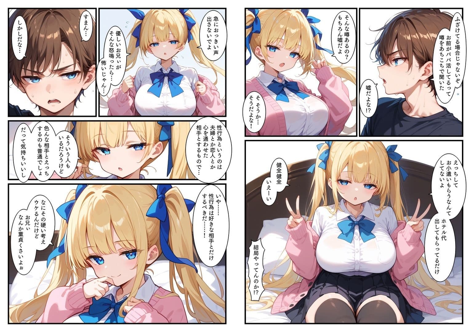 ヤリマン妹が選ぶベストチンコは童貞お兄ちゃん サンプル画像 1