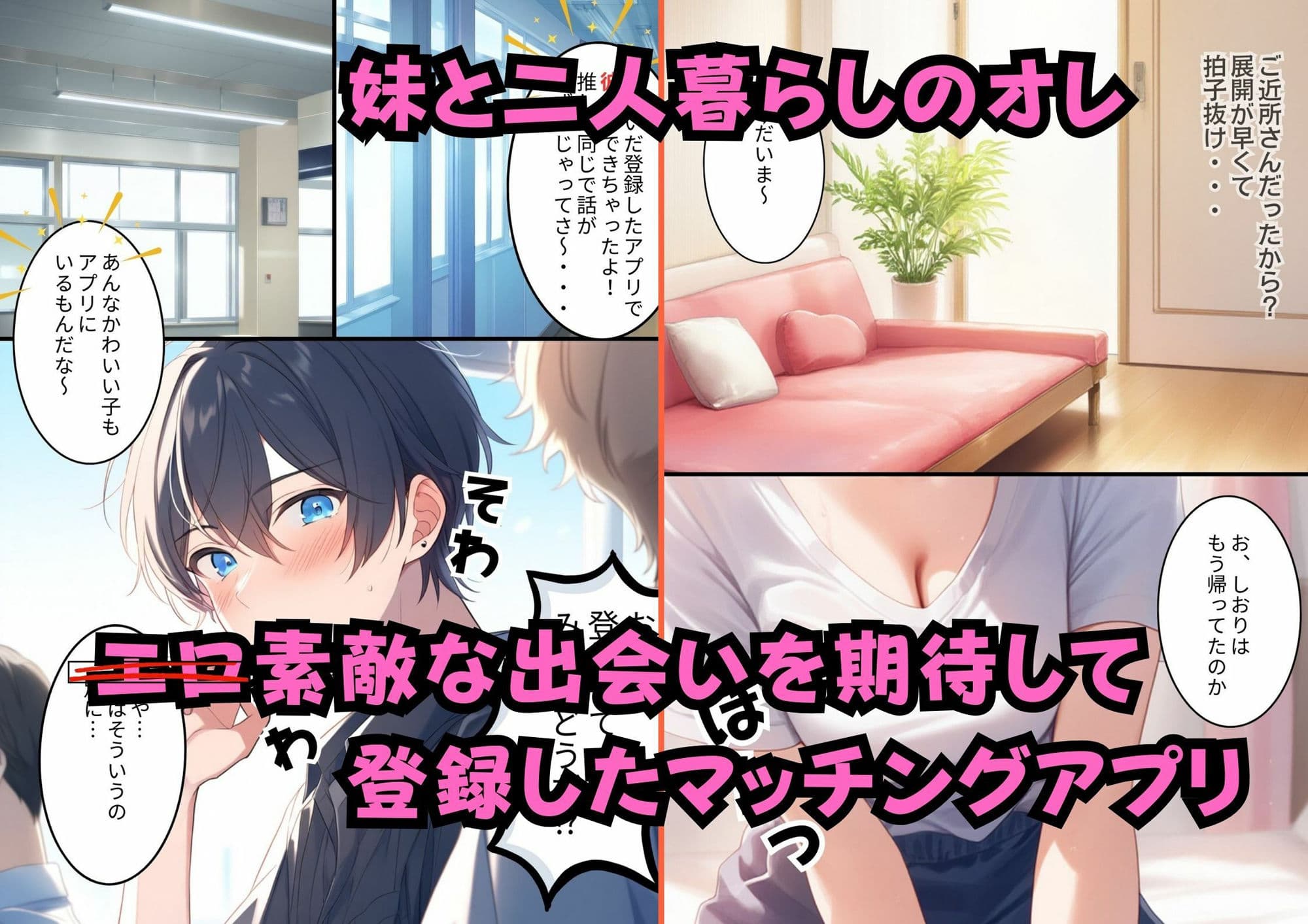 マッチングアプリで妹と出会ったら何度も中出しさせてくれた サンプル画像 1