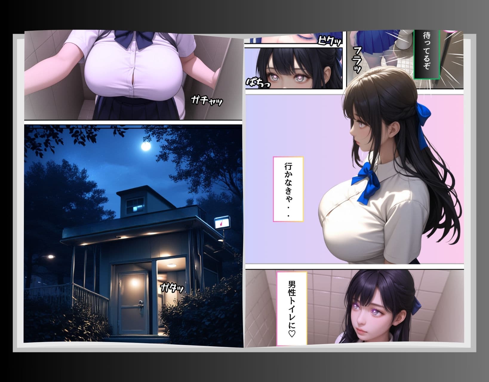 トイレに寄っただけなのに・・催〇クリームでむちむちJ〇を性支配 サンプル画像 5