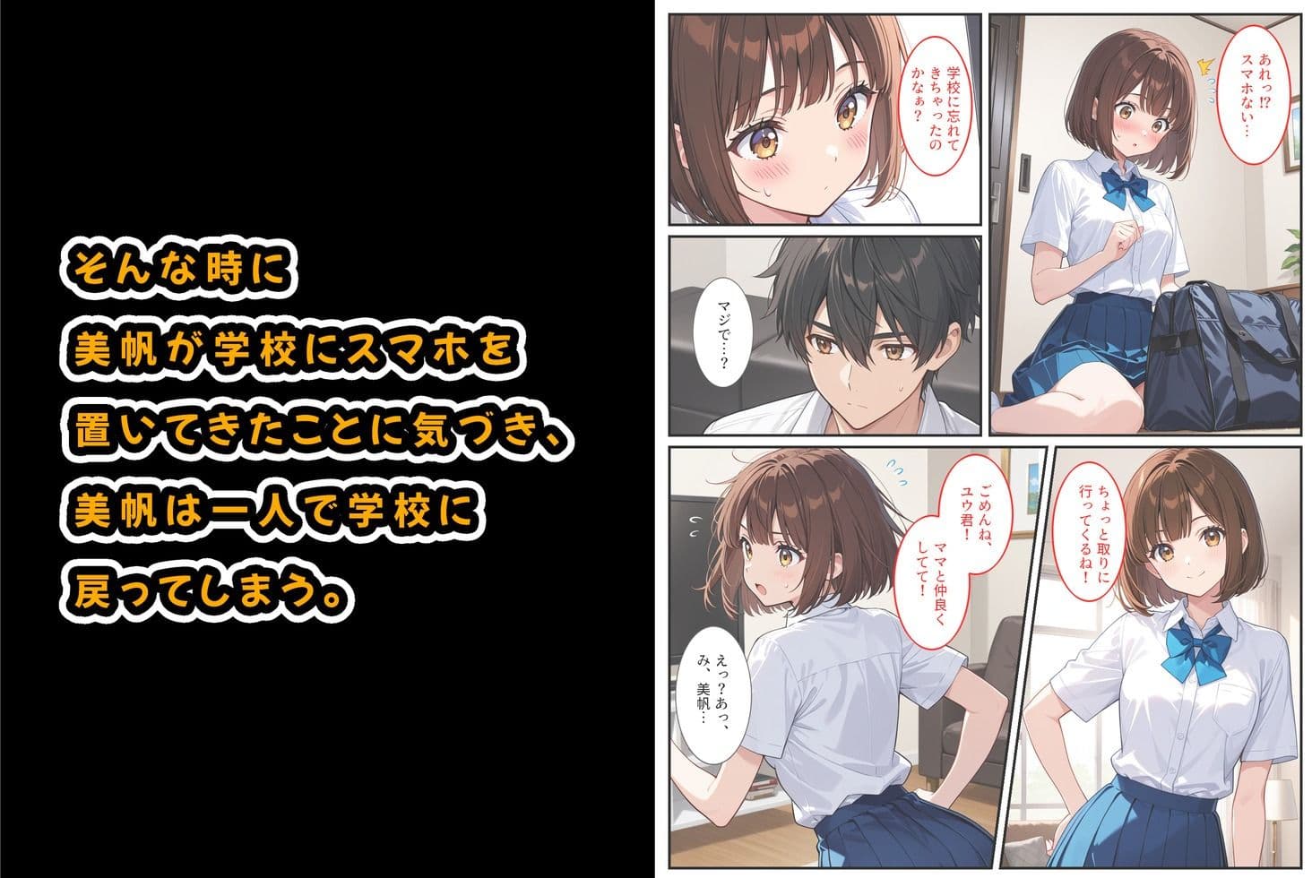 爆乳人妻が娘の彼氏に迫られて中出しセックスしちゃいました！ サンプル画像 3