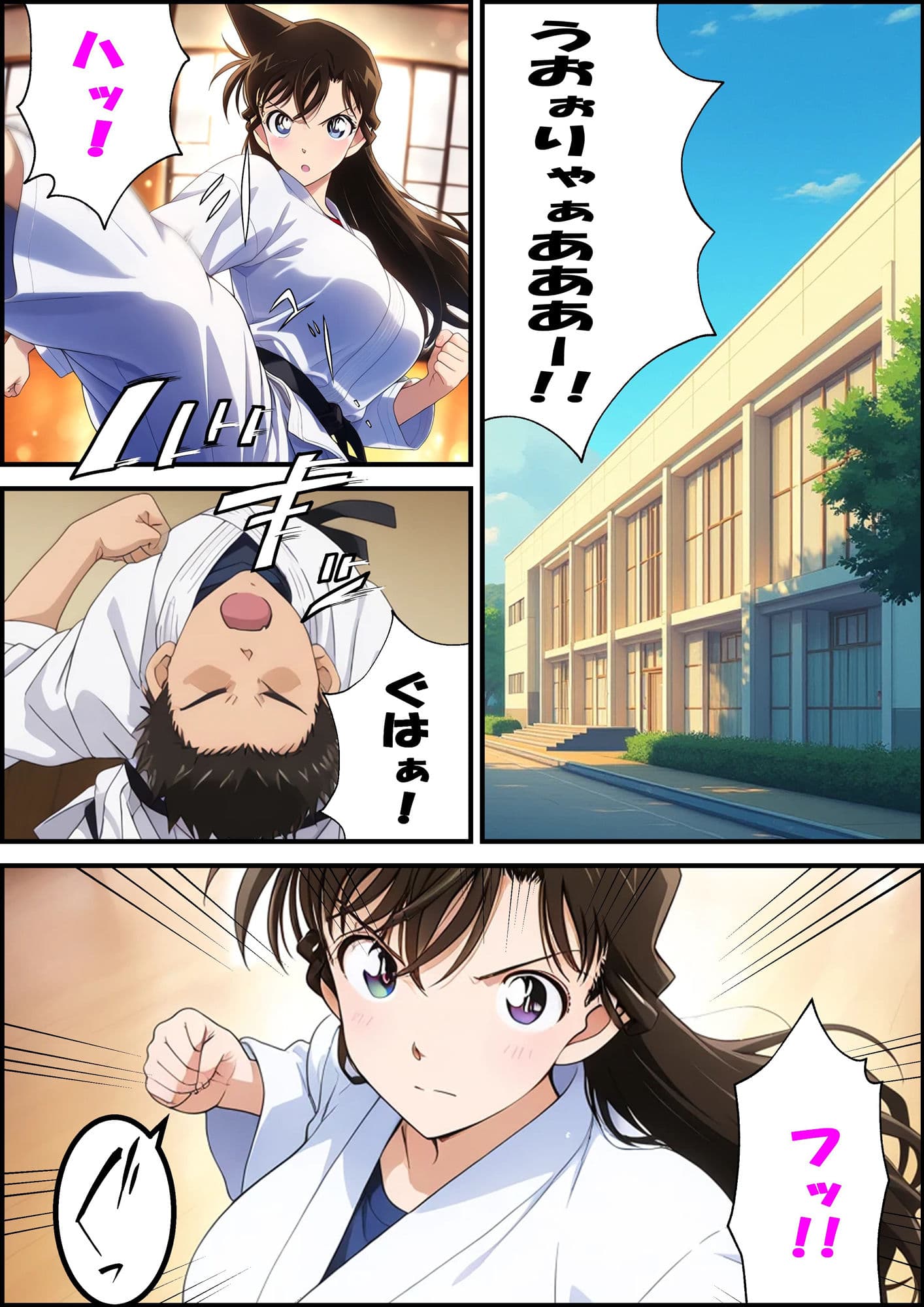 名探偵コ〇ン 毛利蘭 強●わいせつ事件 サンプル画像 1