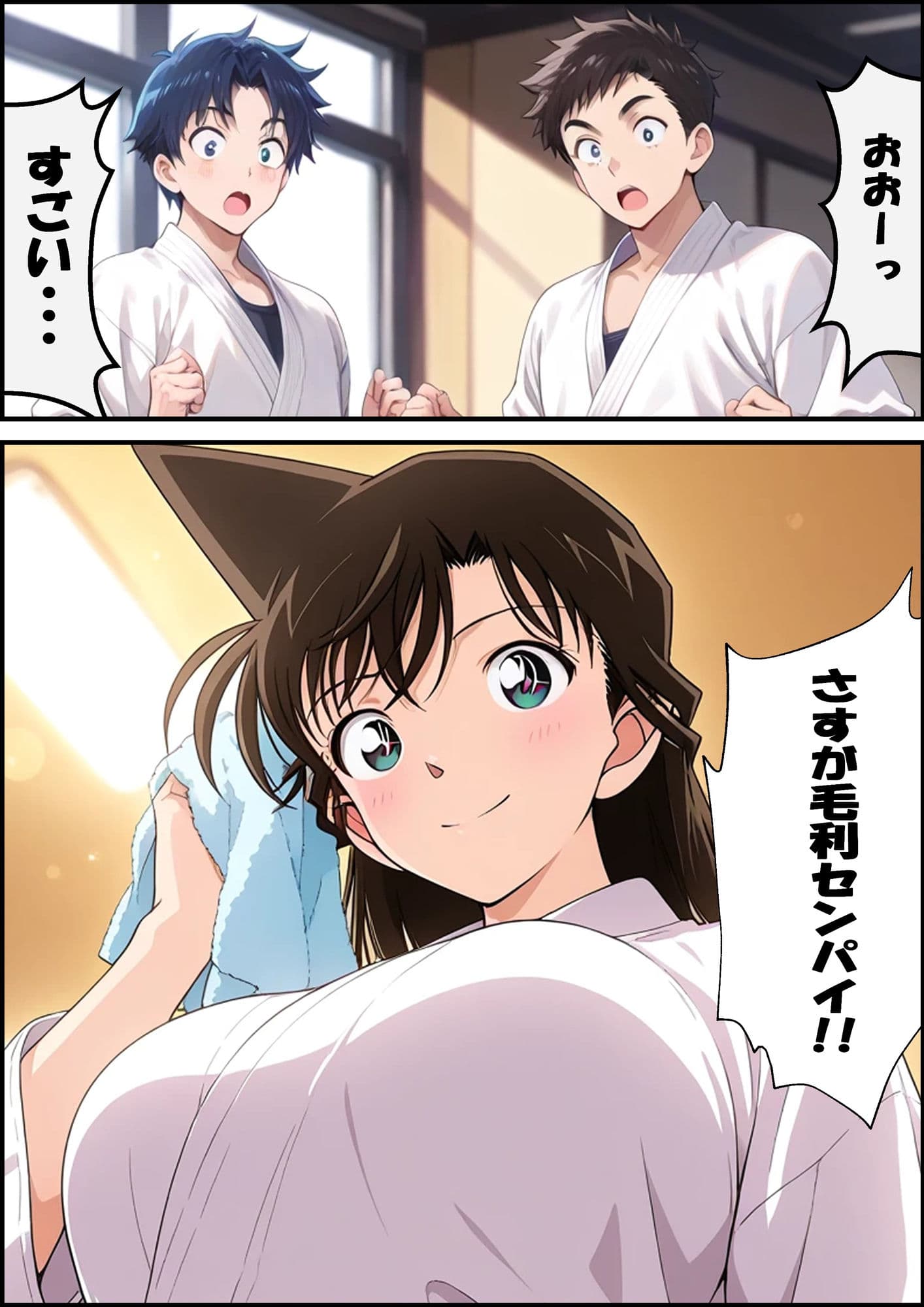 名探偵コ〇ン 毛利蘭 強●わいせつ事件 サンプル画像 3