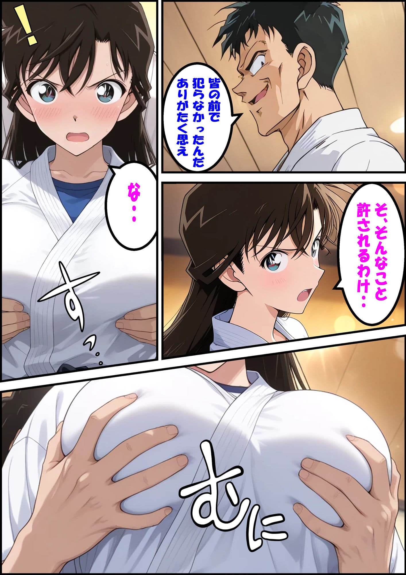 名探偵コ〇ン 毛利蘭 強●わいせつ事件 サンプル画像 7