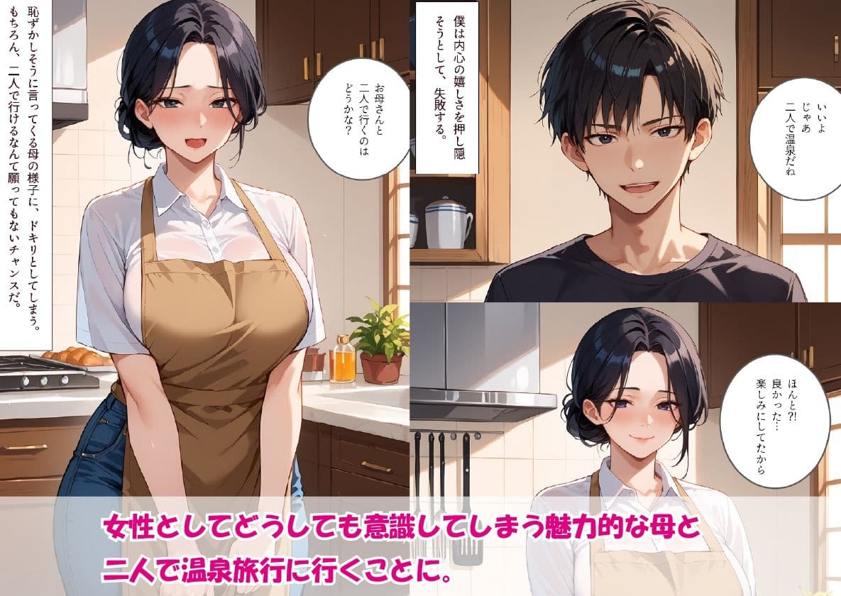 母と露天風呂付き客室のある温泉宿に行った話 サンプル画像 2