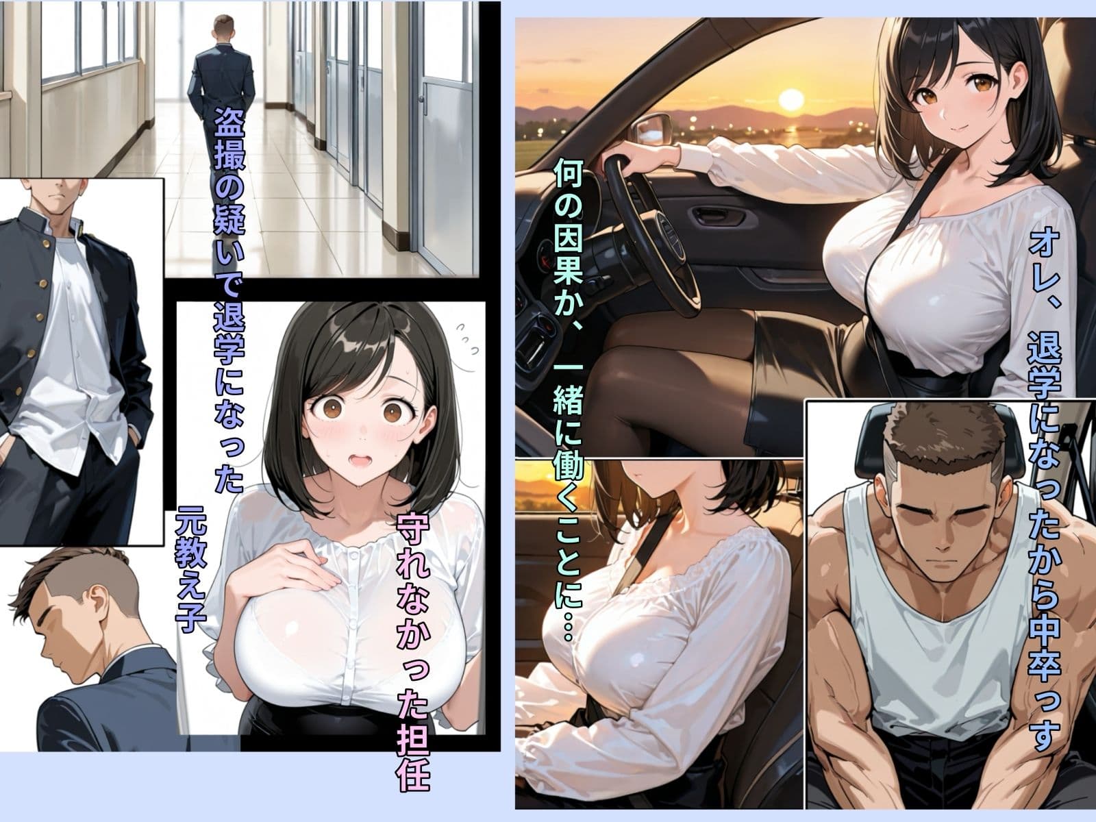 清純巨乳妻は信じたDQN教え子に堕とされて サンプル画像 1