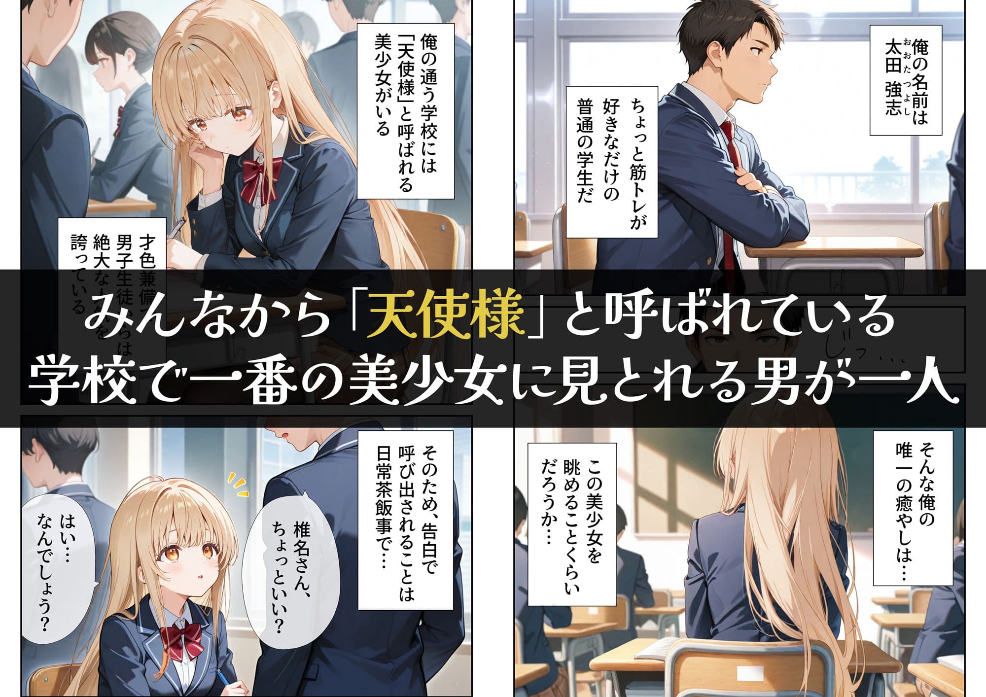 お隣の天使様を記憶操作でイケメンから寝取って堕天使にした件 サンプル画像 1