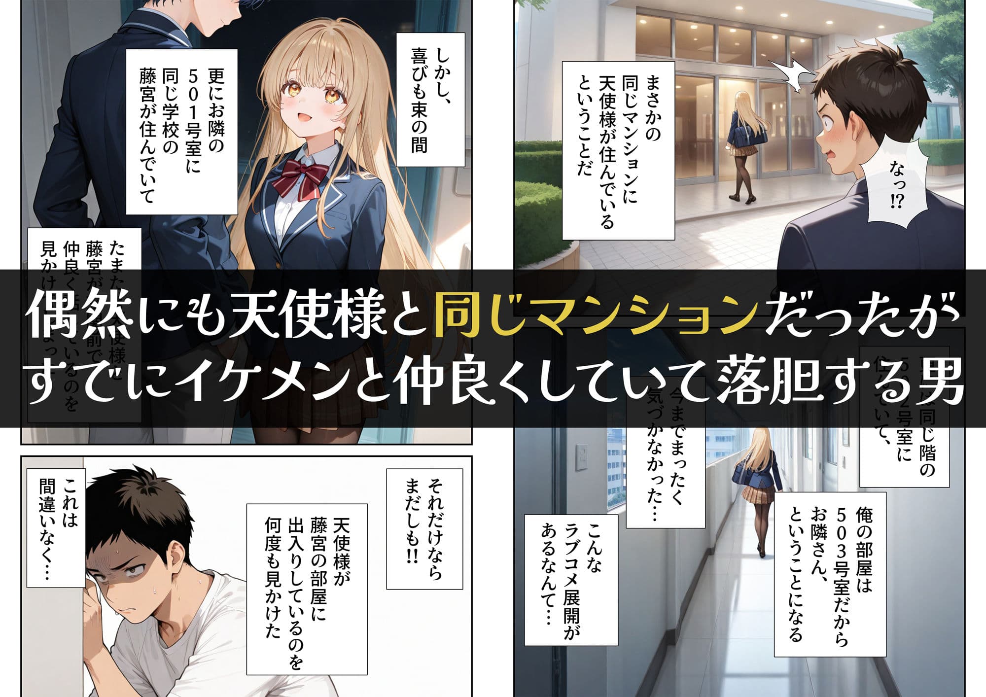 お隣の天使様を記憶操作でイケメンから寝取って堕天使にした件 サンプル画像 2