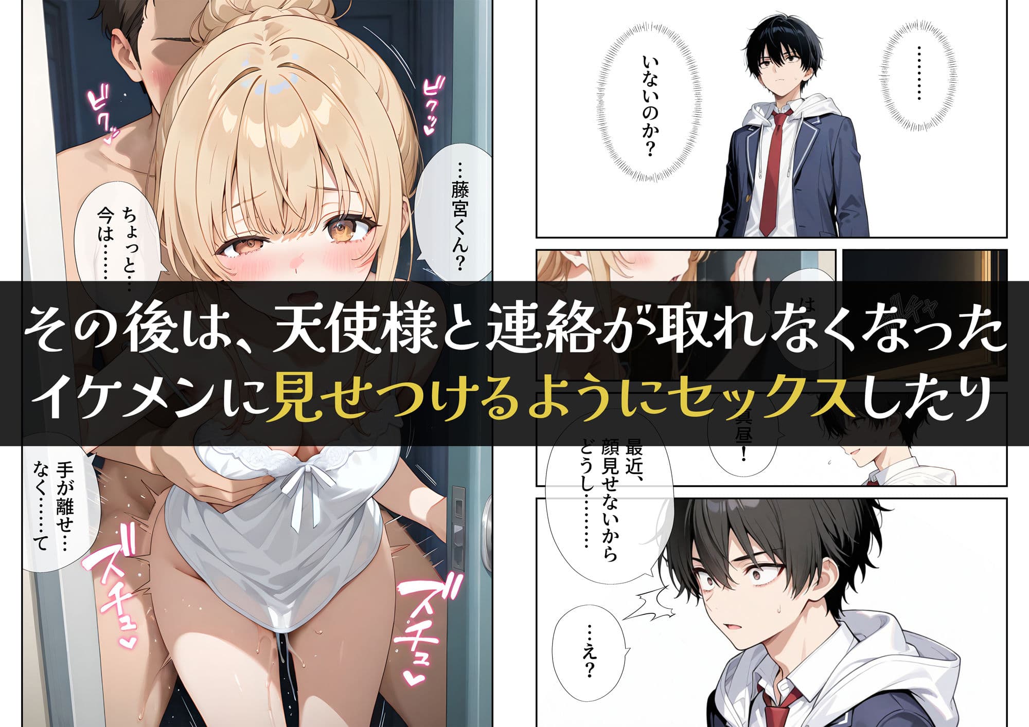 お隣の天使様を記憶操作でイケメンから寝取って堕天使にした件 サンプル画像 7