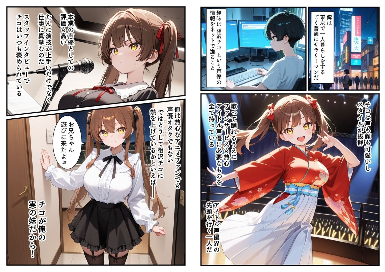 アイドル声優 処女膜から声を出すため兄とアナルH サンプル画像 1