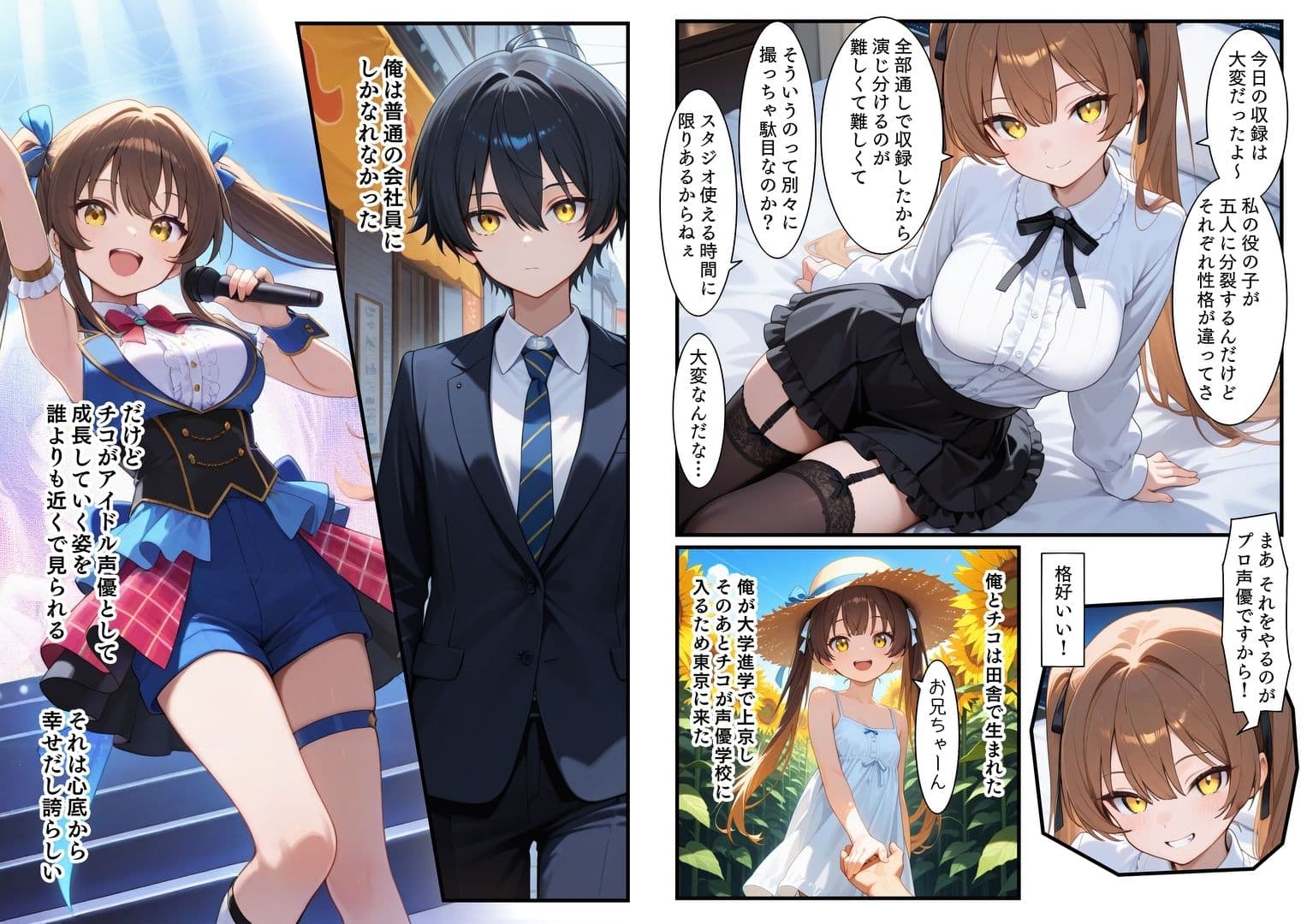 アイドル声優 処女膜から声を出すため兄とアナルH サンプル画像 2