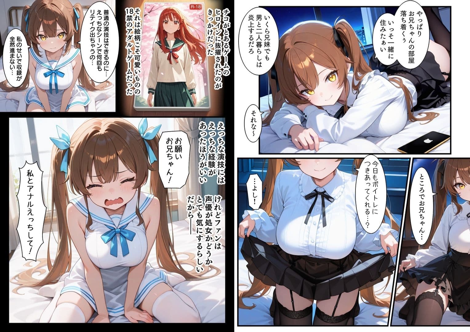 アイドル声優 処女膜から声を出すため兄とアナルH サンプル画像 3