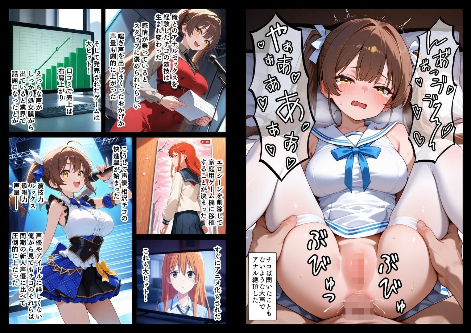 アイドル声優 処女膜から声を出すため兄とアナルH サンプル画像 4