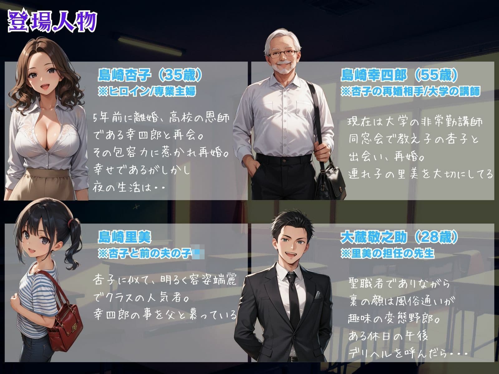 人妻通信簿 後編 〜デリヘル呼んだら生徒の母親。コスプレ露出中出し指導（調教）〜 サンプル画像 1