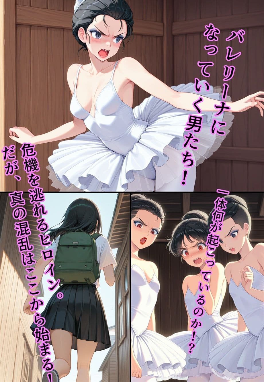 困惑の白鳥 トゥシューズを履かされた男たち サンプル画像 5