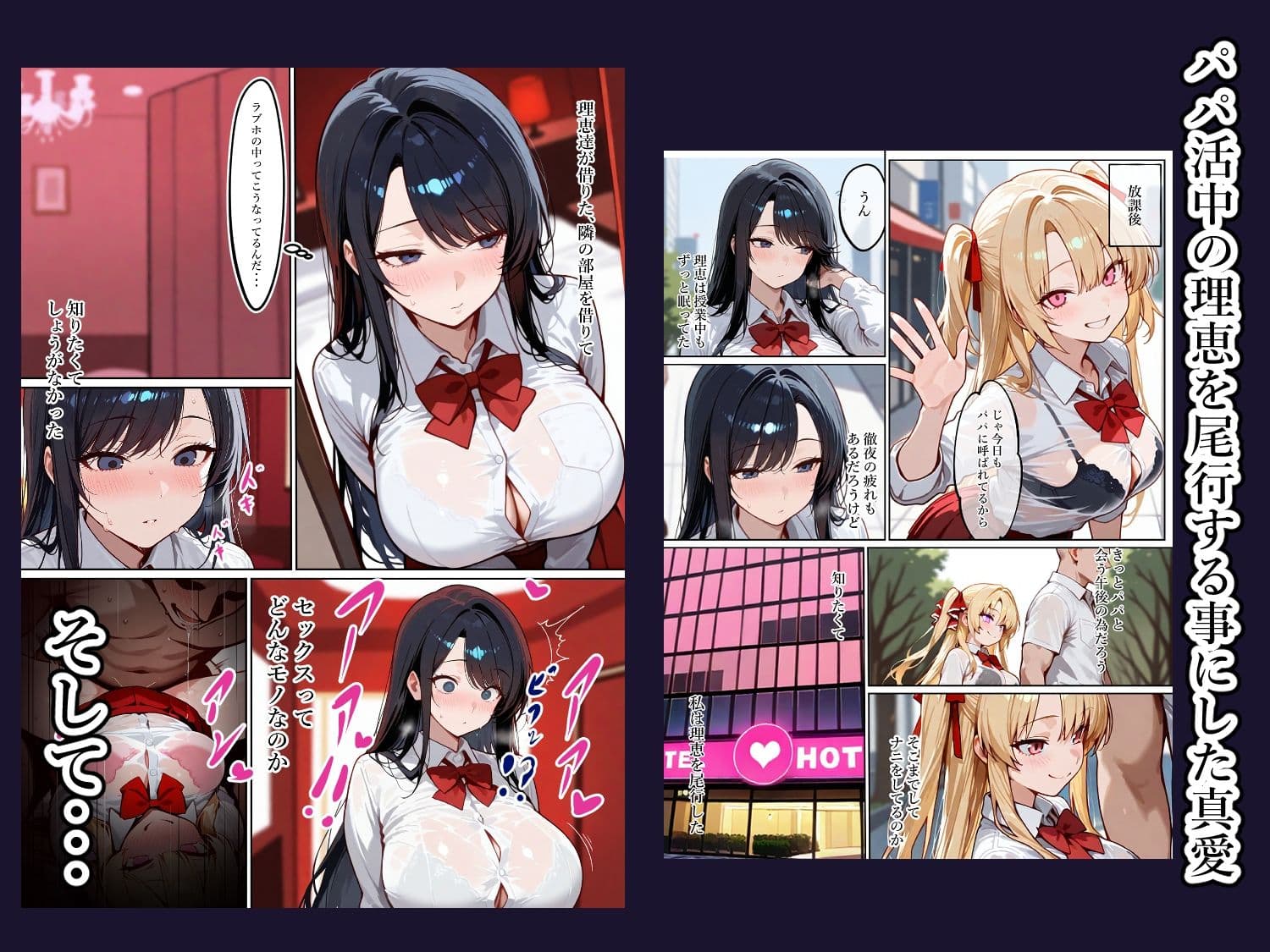 一般的パパ活事情〜大人の世界なんて知らなかった私が友達のパパを寝とっちゃう話〜 サンプル画像 8