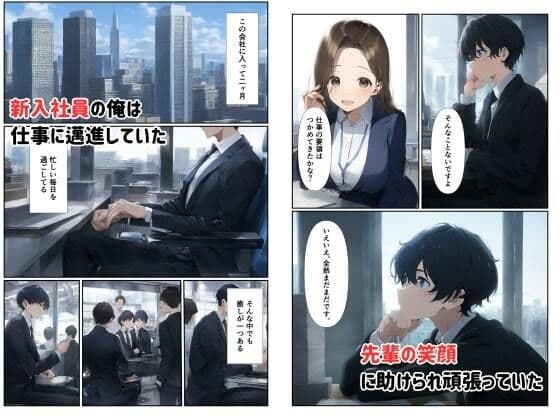 人妻痴女OLが新入社員食いで自らの性欲を満たす サンプル画像 1