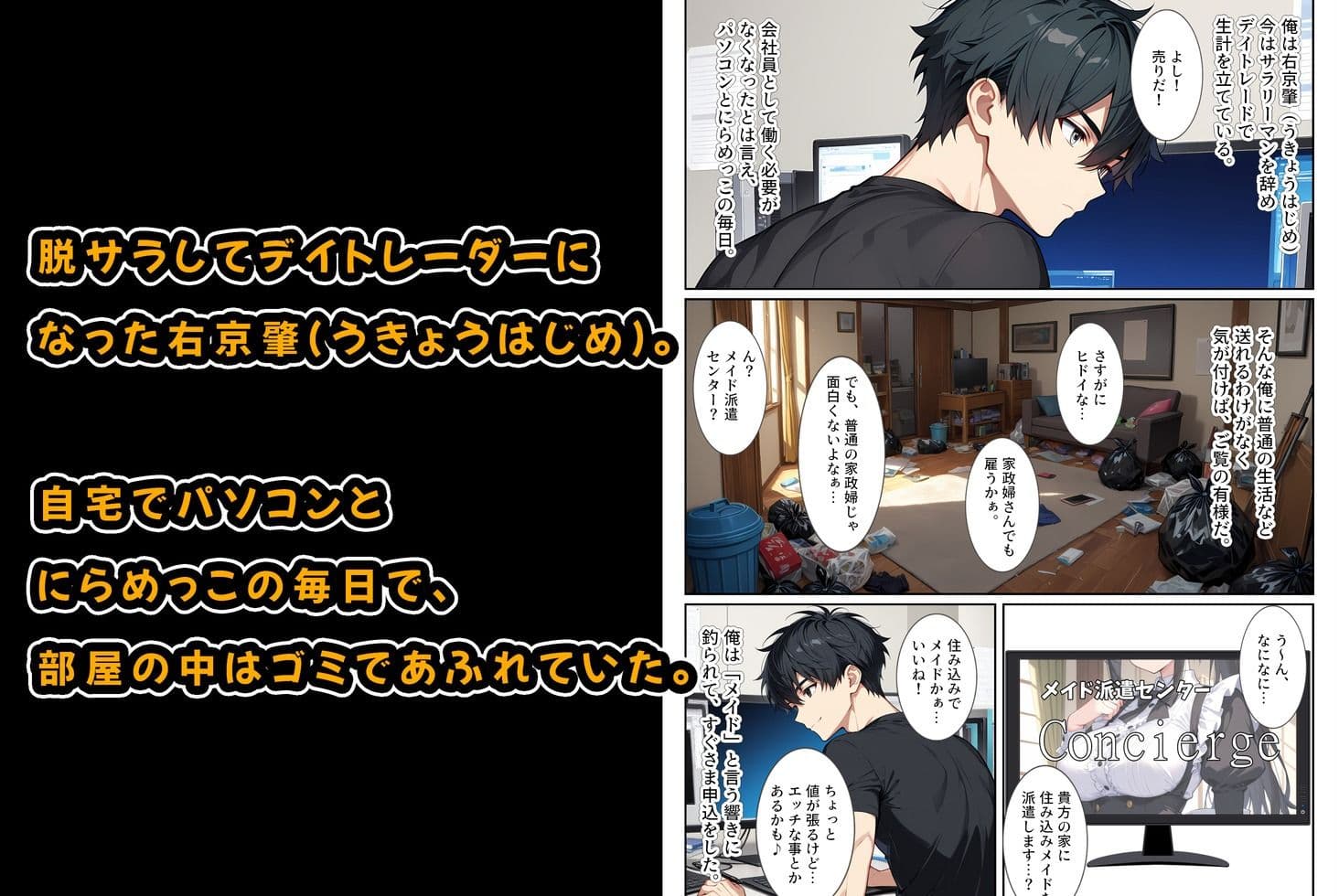 家事代行の爆乳メイドが濃厚なご奉仕エッチをしてくれた話 サンプル画像 1