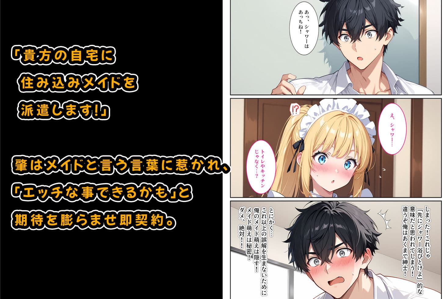 家事代行の爆乳メイドが濃厚なご奉仕エッチをしてくれた話 サンプル画像 3