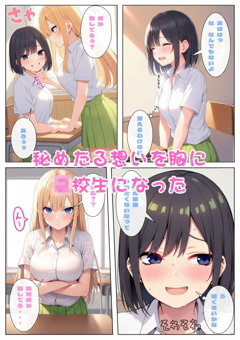 幼馴染JKある日友達から恋人へ！レズギャル百合セックスで交互にイキまくり！:本編55P＋おまけ158枚 サンプル画像 2