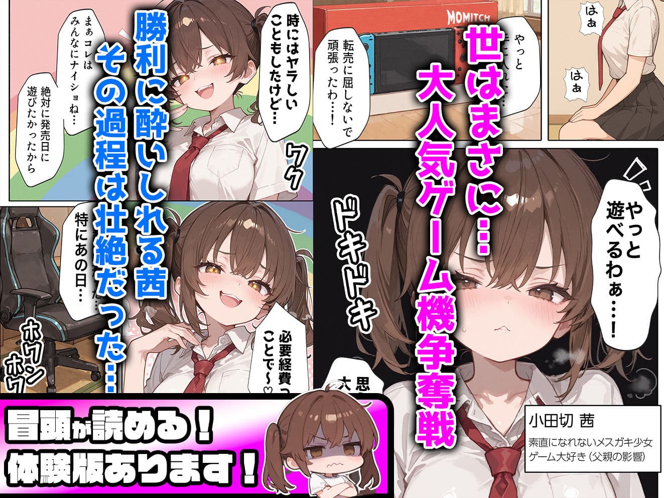 ゲーマー少女が転売屋に間違えられてレ○プされる話 サンプル画像 1