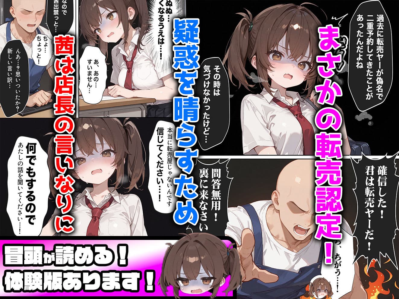 ゲーマー少女が転売屋に間違えられてレ○プされる話 サンプル画像 5