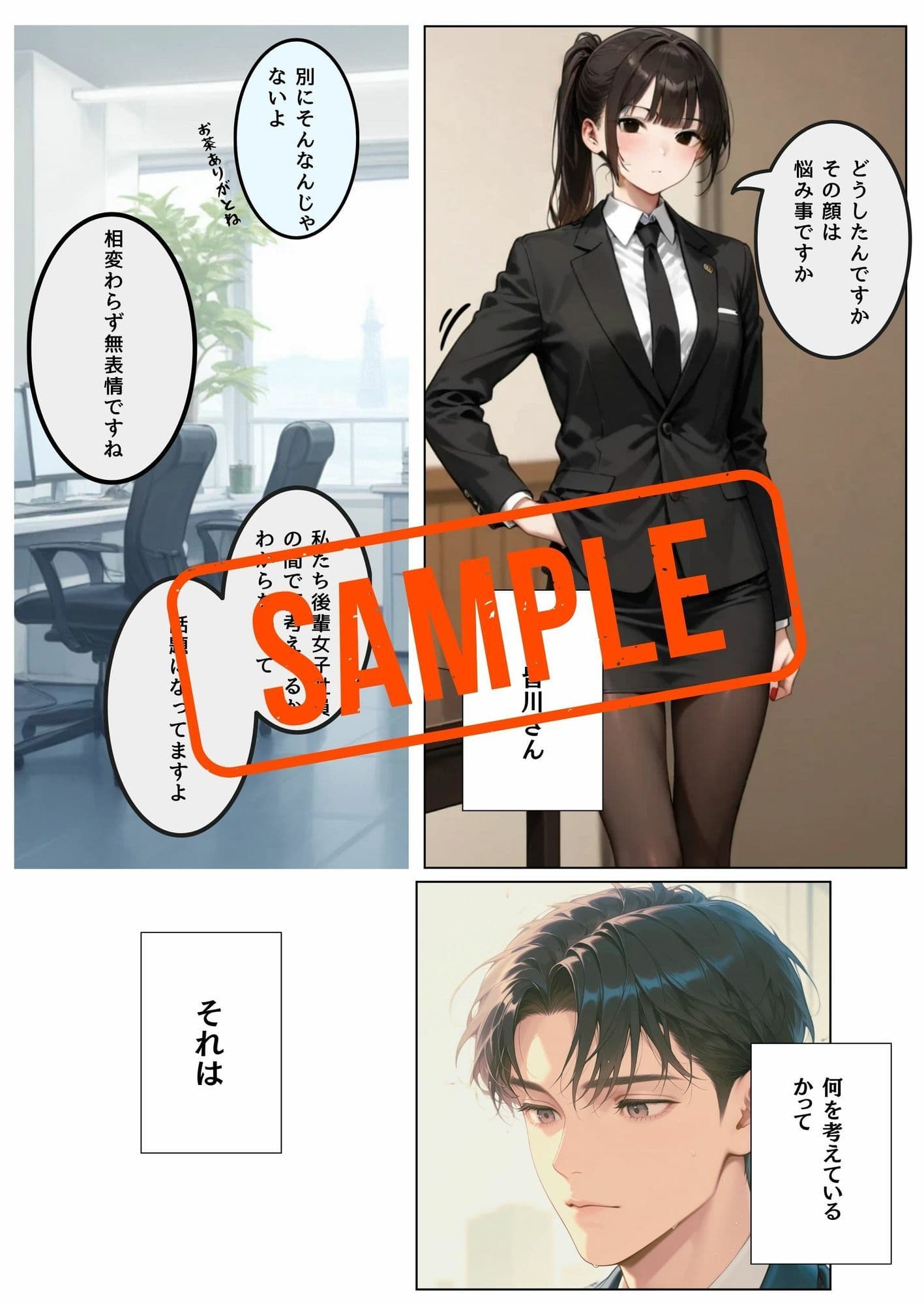 デリヘル呼んだら会社の女子社員だった サンプル画像 1