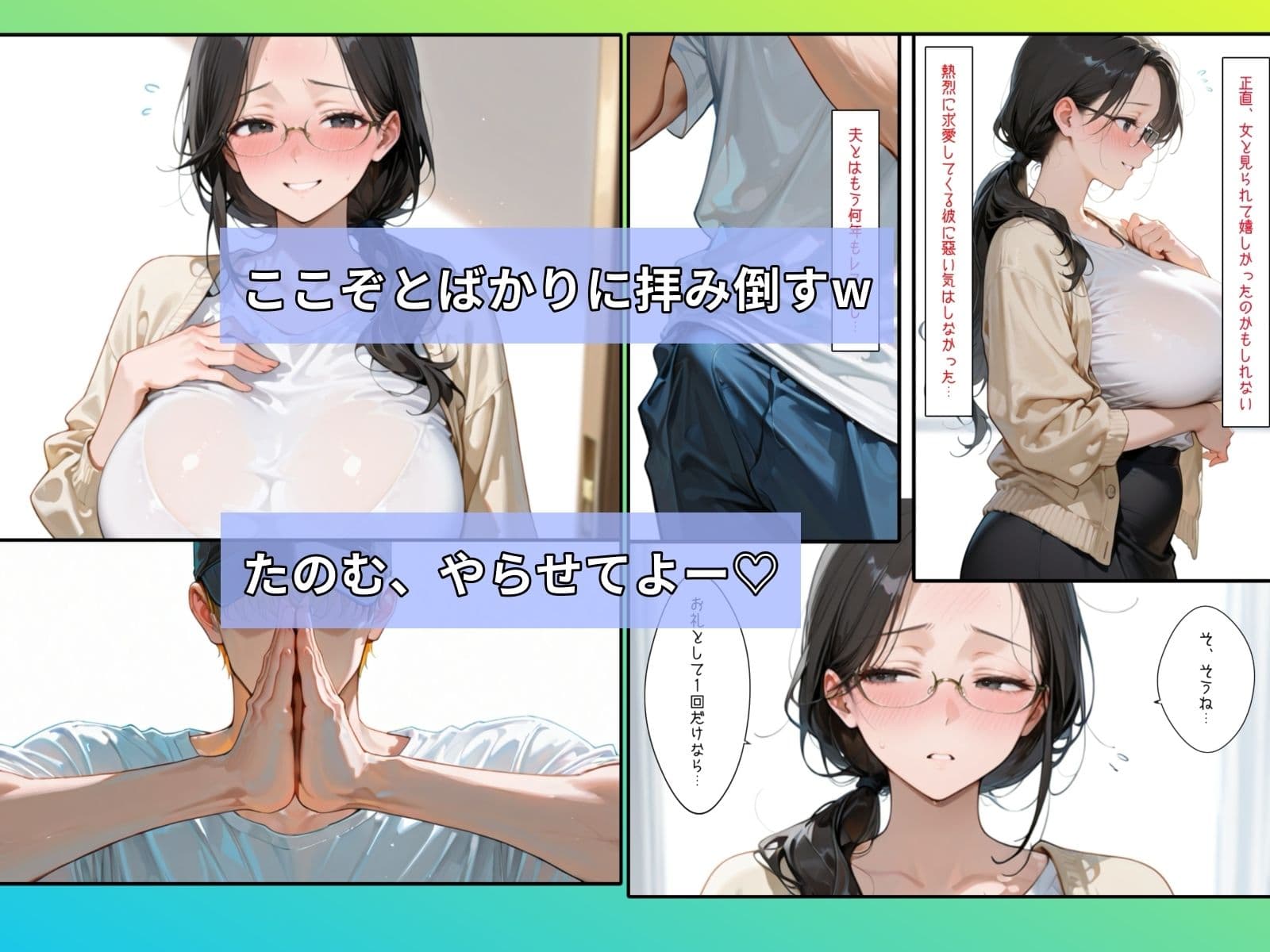 地味な地味な巨乳オバさんをナンパしたら性欲が凄かった話 サンプル画像 3