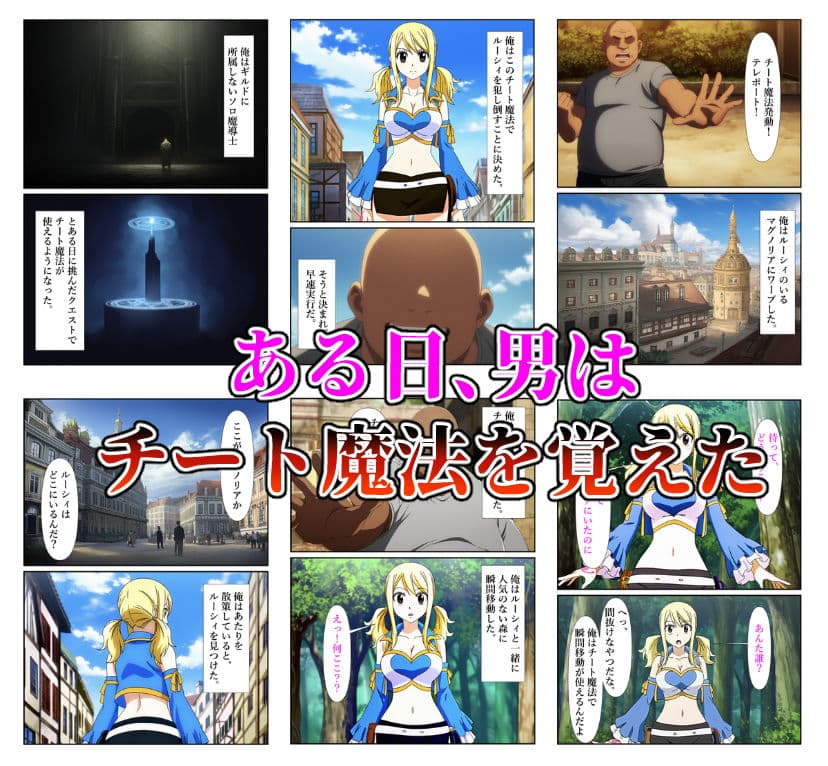 俺だけ使えるチート魔法でルーシィを犯し倒す件 サンプル画像 1