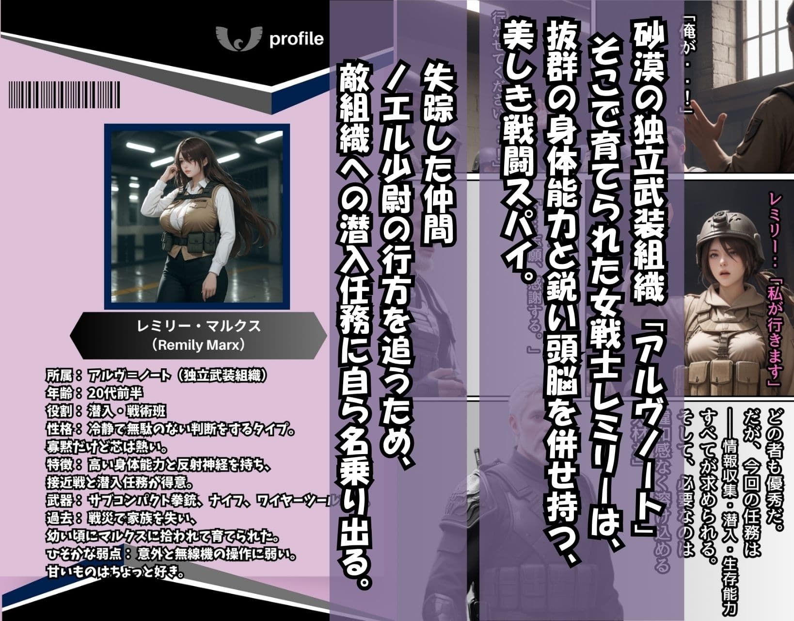 〜囚われた女戦士〜強●奉仕任務file01【搾精ナース編/レミリ―】 サンプル画像 1