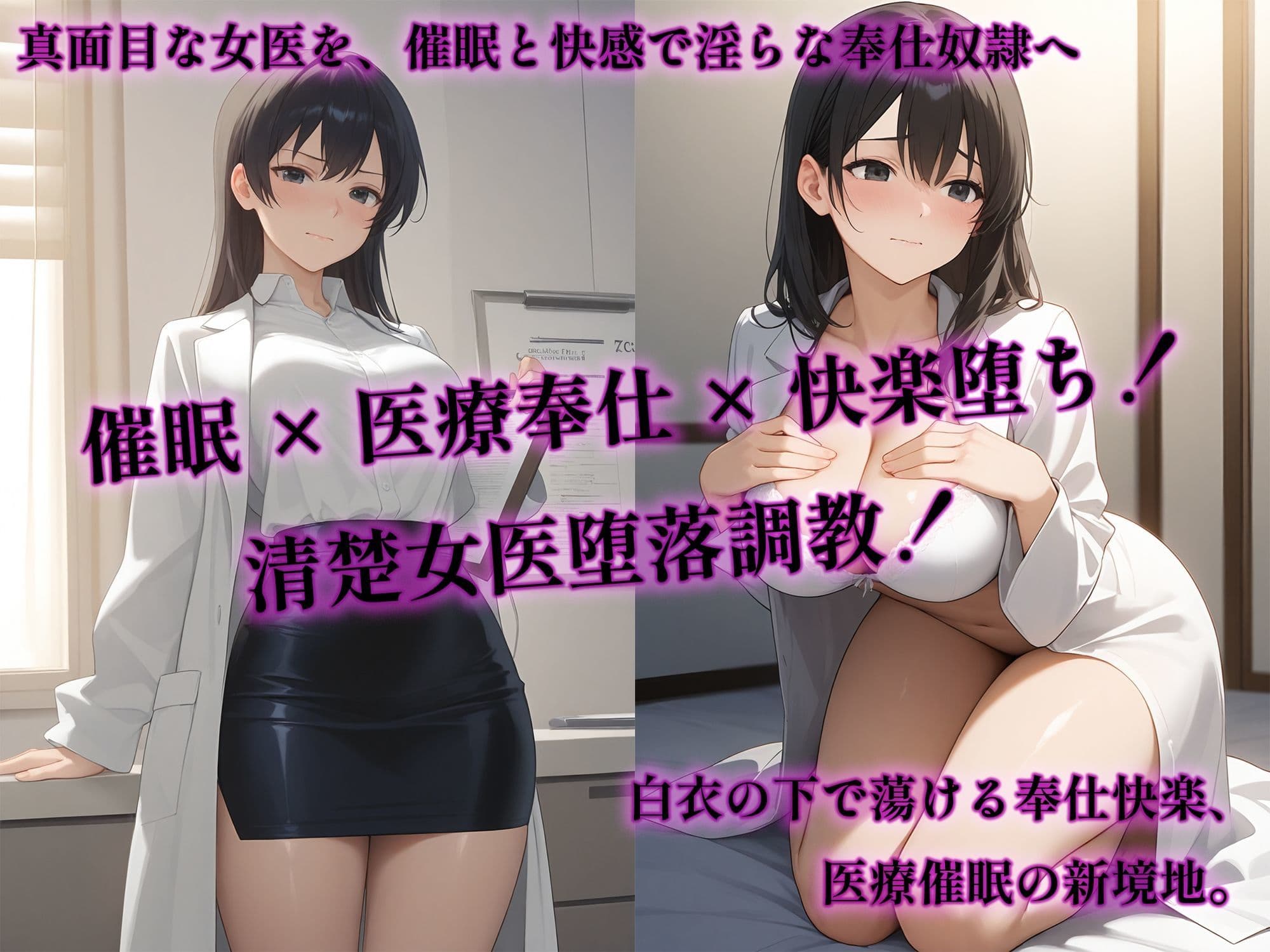 催●アプリで堕ちる清楚女医 〜淫らな診察奉仕の性教育〜 サンプル画像 1