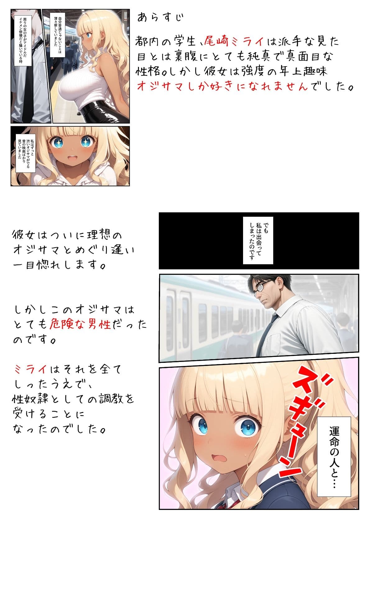 褐色お嬢様3穴調教〜私、オジサマじゃないと駄目なんです サンプル画像 1