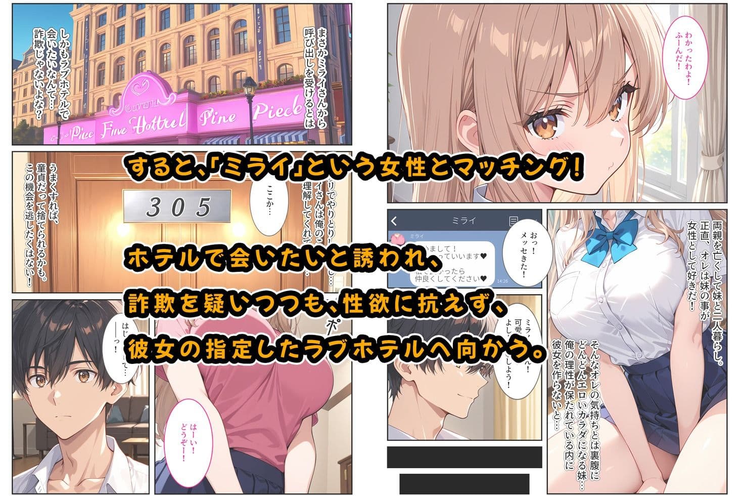 マッチングアプリで現れた爆乳妹に誘惑されて孕ませました！ サンプル画像 2