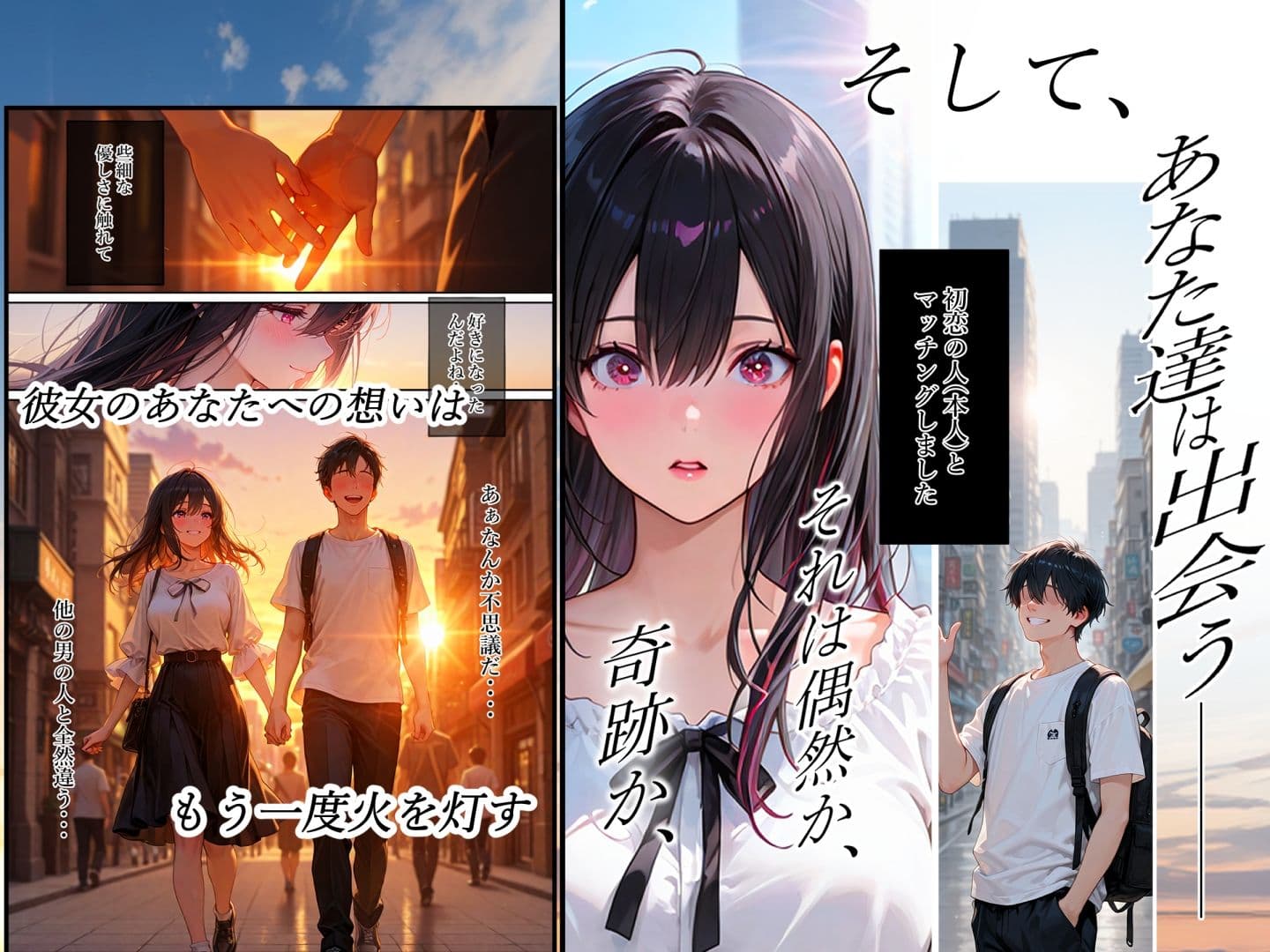 純愛ガチハメシミュレーション マチアプで一発目に出会った人が初恋の人でした サンプル画像 2