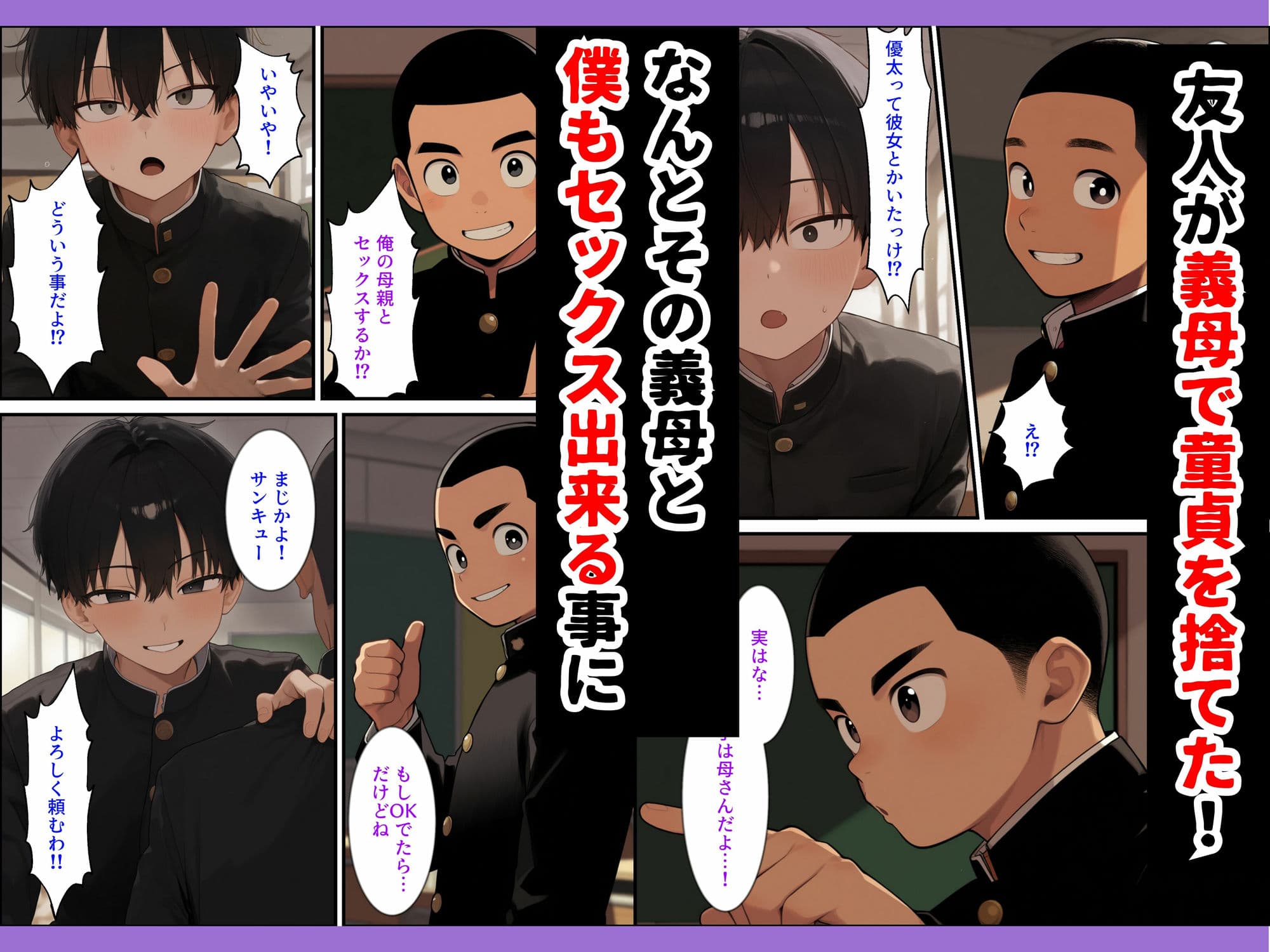 童貞の僕が友達のお義母さんに筆下ろしをしてもらったら… サンプル画像 1