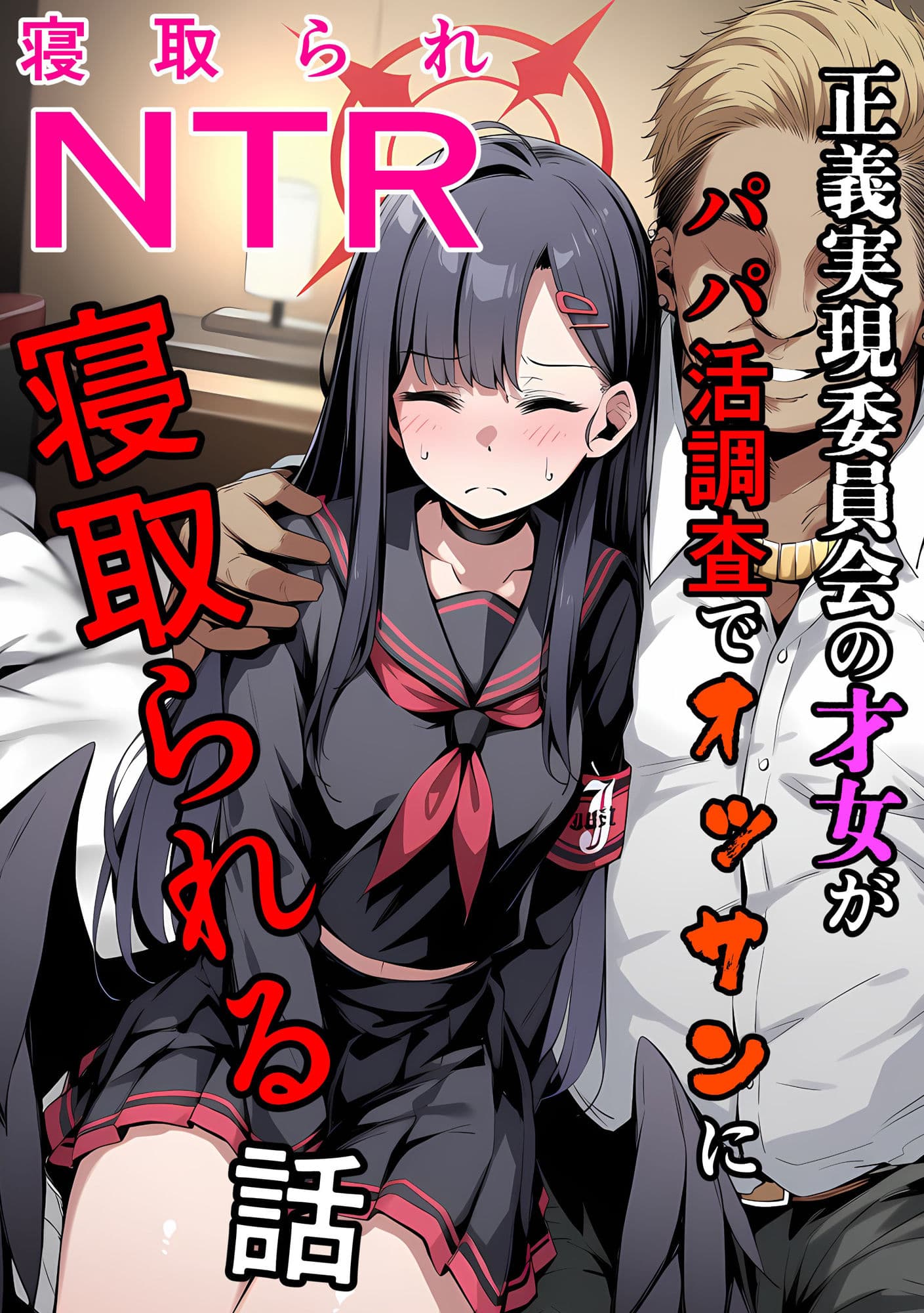 正義実現委員会の才女がパパ活おじさんに寝取られる話 サンプル画像 1