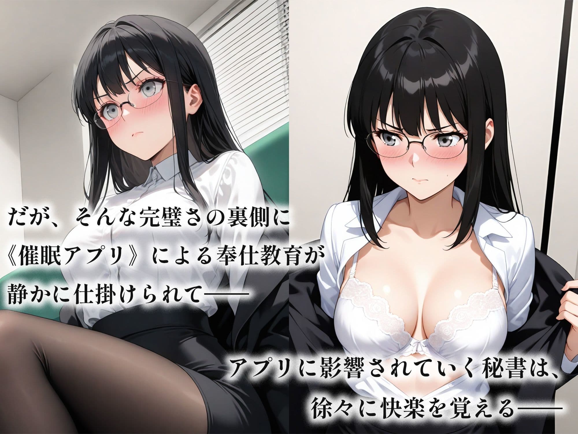 催●アプリで堕ちるクール眼鏡秘書 〜完璧秘書が蕩ける奉仕快感依存〜 サンプル画像 3