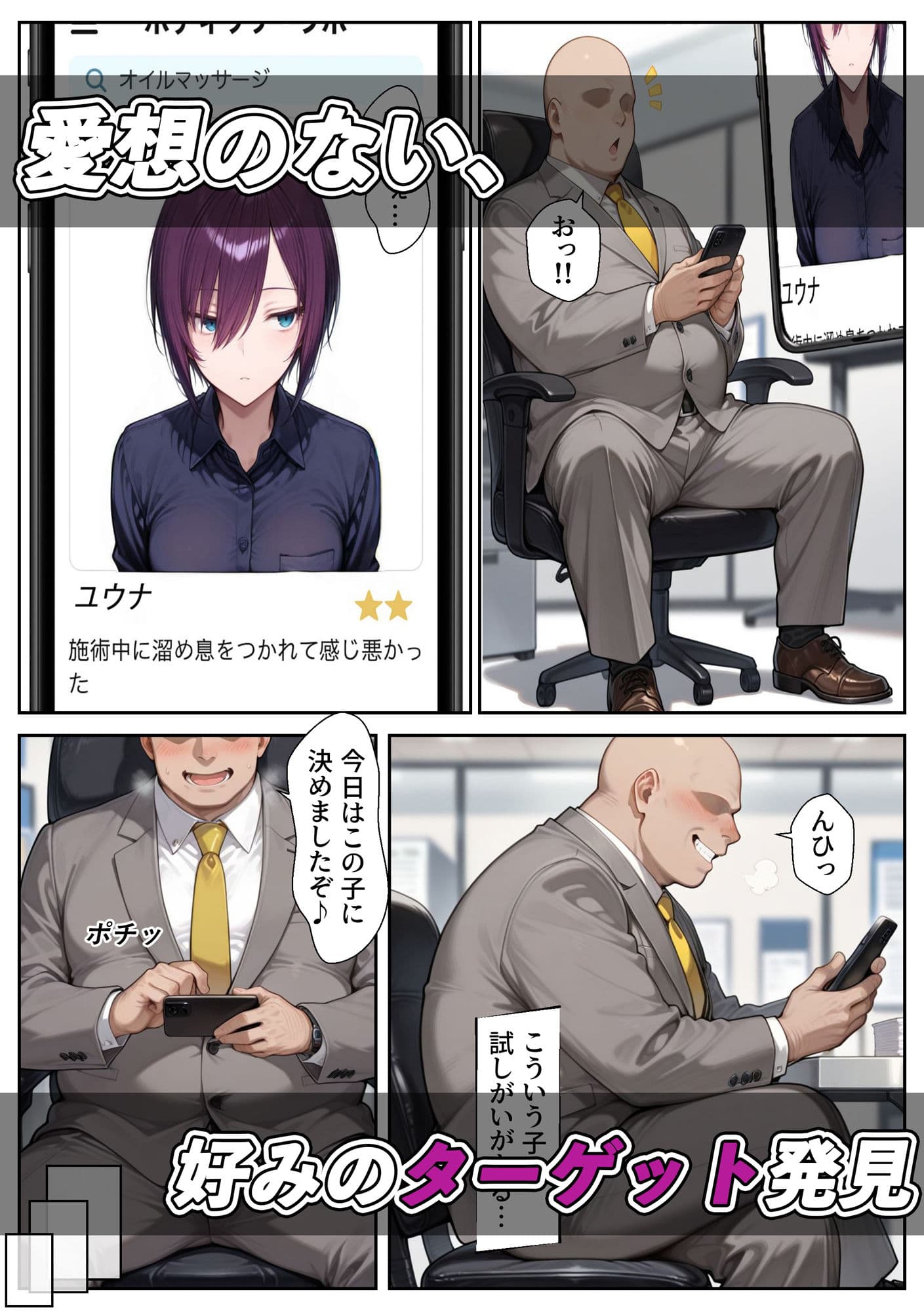 愛想ゼロのマッサージ嬢に僕のデカチンを見せつけたい サンプル画像 3