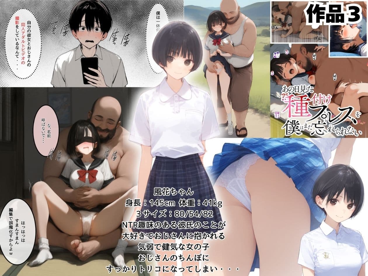 【総集編】透明感のある美少女4人をおじさんちんぽでずっぽずぽに大満喫しちゃうぞ！すぺしゃる！！全4作品 サンプル画像 7